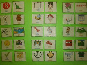 Homonym Sight Words - Dual Language (English and Spanish):  FELT OR LAMINATED