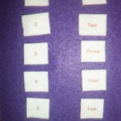 Math Felt Pieces-Kindergarten-1st Grade:  Matching Number Words to Numbers NEW