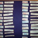 Bible Vocabulary Word Match on Felt-Elementary, LAMINATED OR FELT