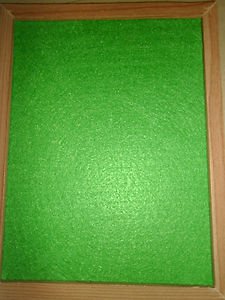 Green Hand Held Felt Board/Reverse Side Dry Erase for Kids