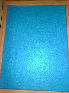 Blue Hand Held Felt Board/Reverse Side Dry Erase for Kids