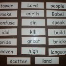 Large Old or New Bible Themed Sight Words - Choose a Theme on Felt OR Laminated