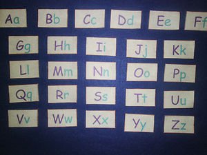 Large Upper/Lower ABC Felt OR Laminated Pieces (Aa-Zz) - Girl OR Boy Colors