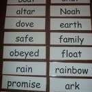 Large Noah's Ark Bible Sight Words - in Felt OR Laminated