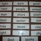 Large Creation Bible Sight Words - In Felt OR Laminated