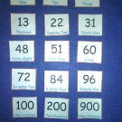 Number Sight Words (108 pieces)  - FELT or LAMINATED