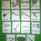 Gardening Tools Sight Words - FELT or LAMINATED CARDSTOCK