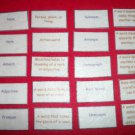 Elementary Language Arts Vocabulary Words & Definitions - FELT or LAMINATED
