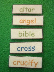 Bible ABC Order on Felt/Learning Tool NEW
