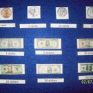 Money Match - Felt OR Laminated Card Stock, Your Choice