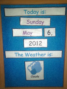 Date & Weather Felt Set