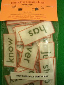 First Grade State Standard Sight Words (41 Words) - LAMINATED OR FELT