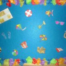 Summer Fun Felt OR Laminated Card Stock, Your Choice