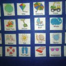Summer/Beach Felt  - 24 Pieces, Felt OR Laminated Card Stock, Your Choice