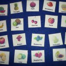 Preschool Fruit & Vegetable Felt Pieces/ Learning Tool NEW