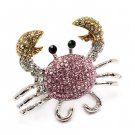 Fun Sparkle Crystal Rhinestone Crab Seal Life Stretch Fashion Ring Multi Silver RG00168RDMT
