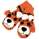 Knitted Fun 3D Animal Soft Mittens Gloves Orange Bengal GL00007BG