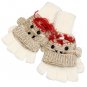 Knitted Fun 3D Animal Soft Fingerless Mittens Gloves Smoke Monkey GL00007MK
