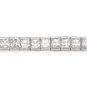 3mm Princess Cut CZ 7 Bracelet 925 Sterling Silver  SSBR0006