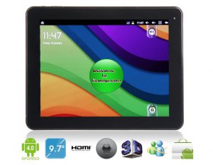 Benss 9.7" Android 4.0 A10 1.5GHz External 3G Tablet PC with 2160P HDMI, Wi-Fi