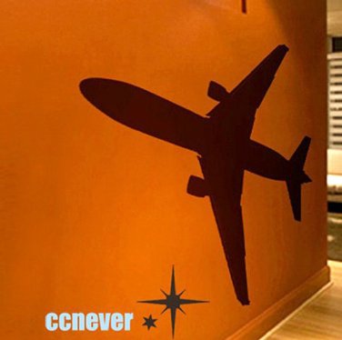 Airplane Airline 737 Removable Vinyl wall decals sticker