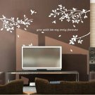 80inch Tree Birds Removable Vinyl wall decals stickers