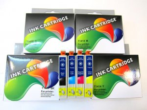 Compatible Epson T1411 , T1412 , T1413 , T1414 B/C/M/Y Ink Cartridge