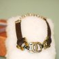 Ethnic Minorities in China Leather Wristband Bracelet With metal logo