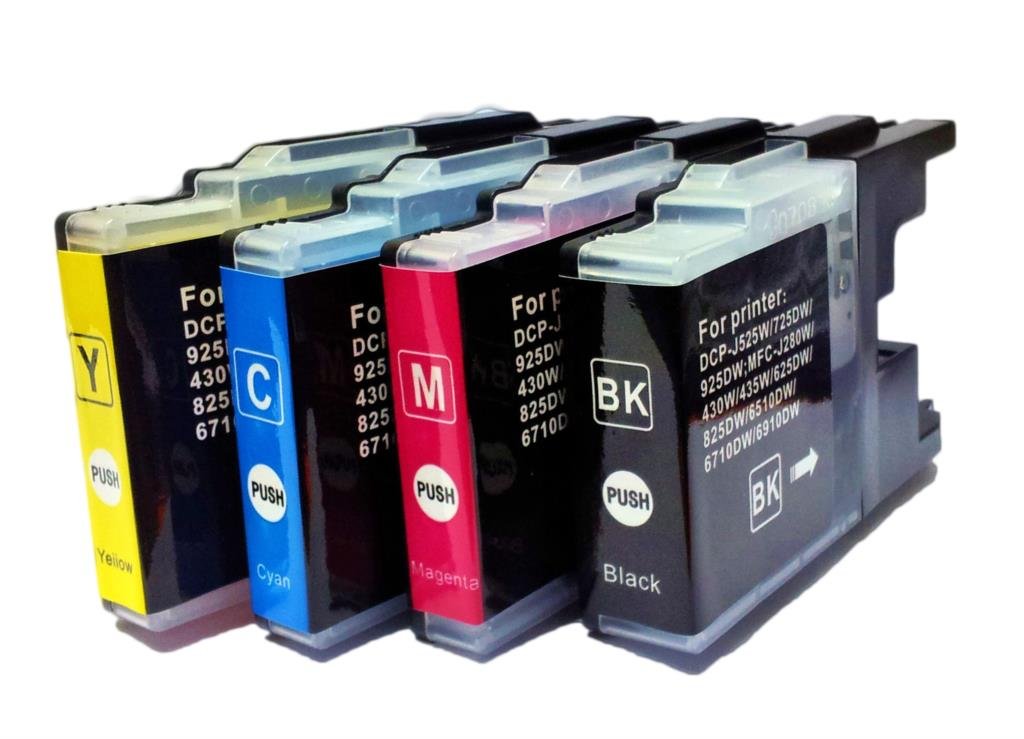 Any 4 PCS Color Compatible Brother LC 73 BK Y M C Ink Cartridge