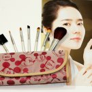7pc Make Up Brush Set Blush Brush Eyeshadow Eyelash Eyeliner Eyebrow Comb w/Bag