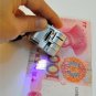 60X Zoom LED Light Pocket Microscope Jewelry Magnifier Loupe Glass LR43 Battery