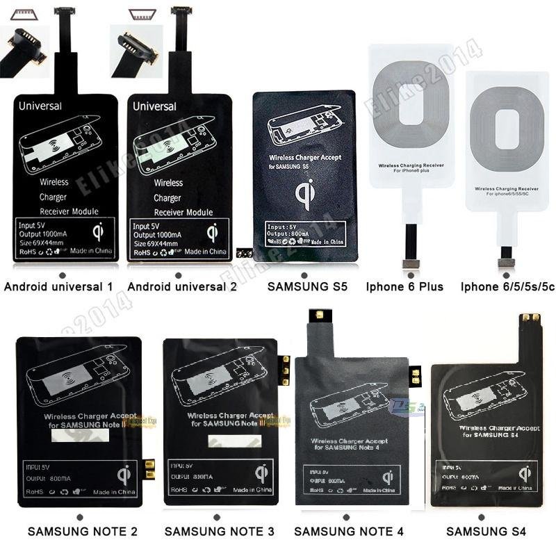 Qi Standard Wireless Charging Power Receiver Coil For Samsung S3/4/5 Note 2/Android Universal Kit