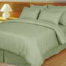 King/Cal King Size Sage Stripe Duvet Cover Set 3PC 1200TC Egyptian Cotton