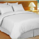 King/Cal King Size White Stripe Duvet Cover Set 3PC 1200TC Egyptian Cotton