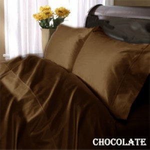 California King Size Choclate Sheet Set & Duvet Cover Set  7PC 1200TC Egyptian Cotton