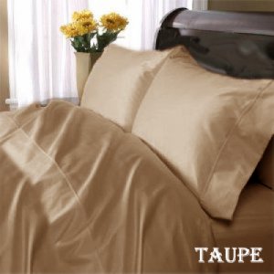 King Size Mocha Sheet Set & Duvet Cover Set  7PC 1200TC Egyptian Cotton