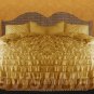 Full/Queen Size Gold Ruffle Duvet Cover Set  3PC 1200TC Egyptian Cotton