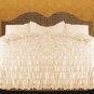 Full/Queen Size Ivory Ruffle Duvet Cover Set  3PC 1200TC Egyptian Cotton