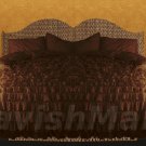 King/Cal King Size Chocolate Ruffle Duvet Cover Set  3PC 1200TC Egyptian Cotton