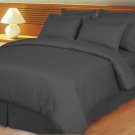 1200TC Egyptian Cotton Carbon Grey Stripe Full Size Sheet Set 6PC