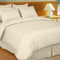 1200TC Egyptian Cotton cream Stripe Olympic Queen Size Sheet Set 6PC