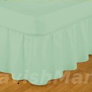 1000 TC California King Size Sage Ruffle Bed Skirt  Egyptian Cotton