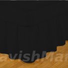1000 TC King Size Black Ruffle Bed Skirt  Egyptian Cotton