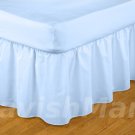 1000 TC King Size Blue Ruffle Bed Skirt  Egyptian Cotton