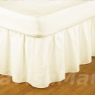 1000 TC King Size Cream Ruffle Bed Skirt  Egyptian Cotton
