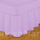1000 TC Olympic Queen Size Lavender Ruffle Bed Skirt  Egyptian Cotton