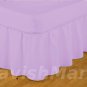 1000 TC Olympic Queen Size Lavender Ruffle Bed Skirt  Egyptian Cotton