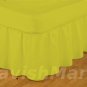 1000 TC Olympic Queen Size Gold Ruffle Bed Skirt  Egyptian Cotton