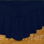 1000 TC Queen Size Navy Blue Ruffle Bed Skirt  Egyptian Cotton