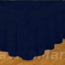 1000 TC Twin Size Navy Blue Ruffle Bed Skirt  Egyptian Cotton